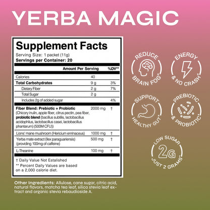 Yerba Magic Strawberry Matcha – 20 Stick Packs